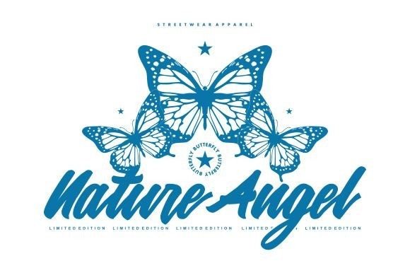 Butterfly T-Shirt Design: Full-Color Illustration for Print