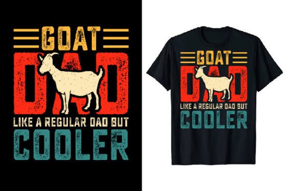 Celebrate Dad with the Ultimate Goat Dad Father's Day T-Shirt Design