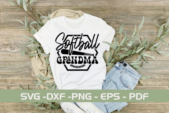 Celebrating the Diamond: The Softball Grandma SVG Design