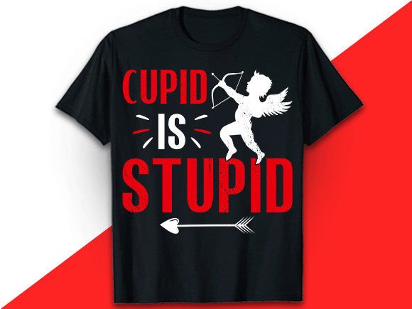 Cupid is Stupid T-shirt Design: A Vector Asset for Modern Brands