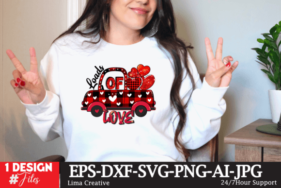 Exploring the Loads of Love Sublimation Design