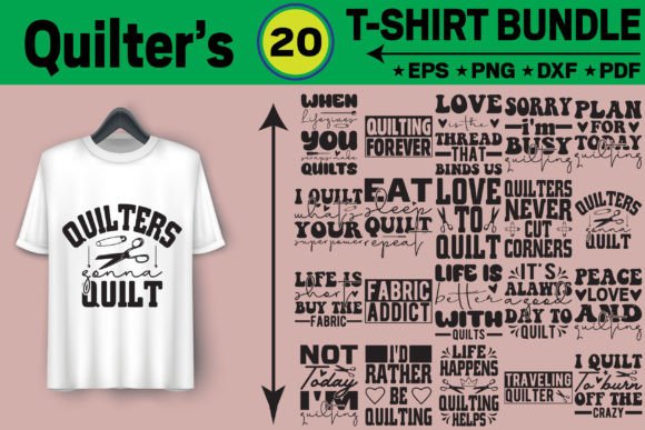 Quilters T-Shirt Design Bundle: A Crafter's Ultimate Toolkit