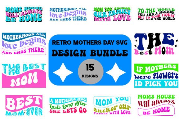 Rediscover Nostalgia: The Retro Mothers Day SVG Design Bundle