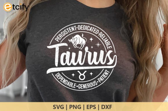 Taurus Sign Design SVGs: From T-Shirts to Tumblers and Beyond